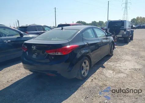 2012 Hyundai Elantra Gls z USA, uszkodzony, nr VIN 5NPDH4AE2CH124838